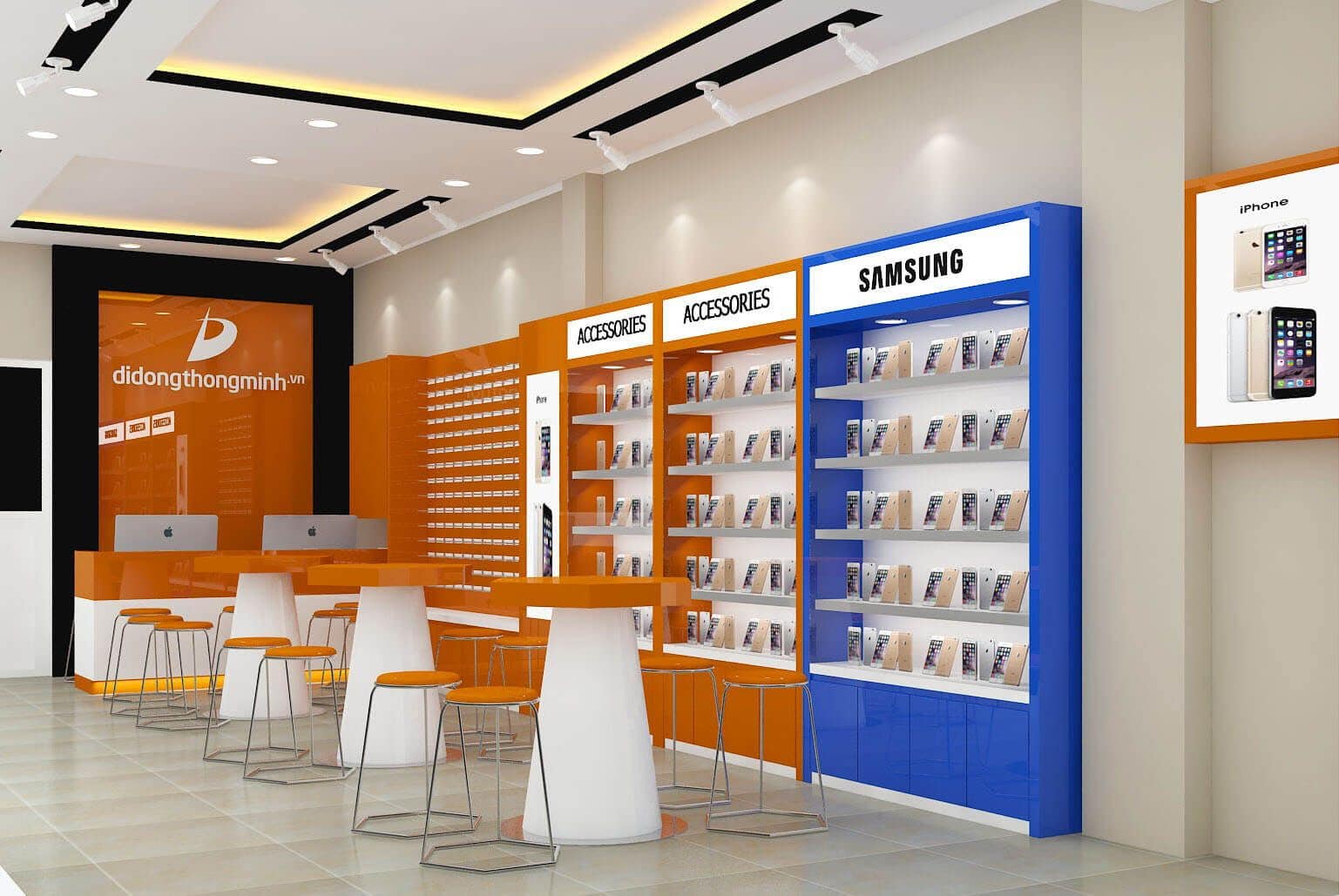 Thi công shop điện thoại uy tín tại Đà Nẵng