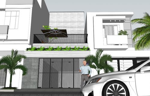 Thiết kế và thi công nhà phố 2 tầng của chị Ánh tại Hòa Xuân – Đà Nẵng