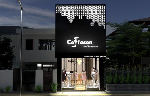 Thiết kế shop thời trang Cosfason sang trọng, tinh tế tại Đà Nẵng
