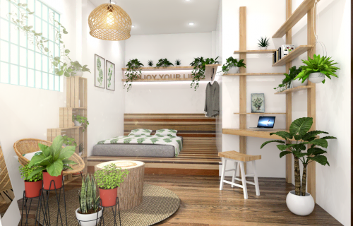 Mẫu thiết kế Homestay Sleeping Wood tiện nghi, thoáng đẹp, độc đáo
