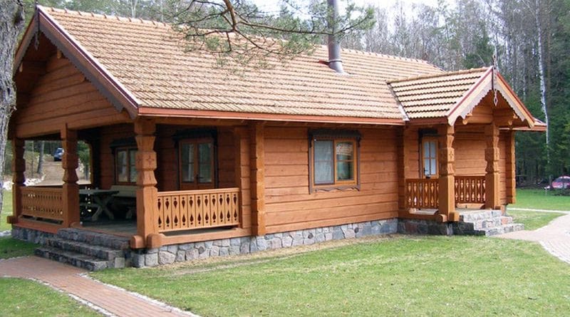 Mẫu thiết kế  Homestay nhà gỗ phong cách châu Âu