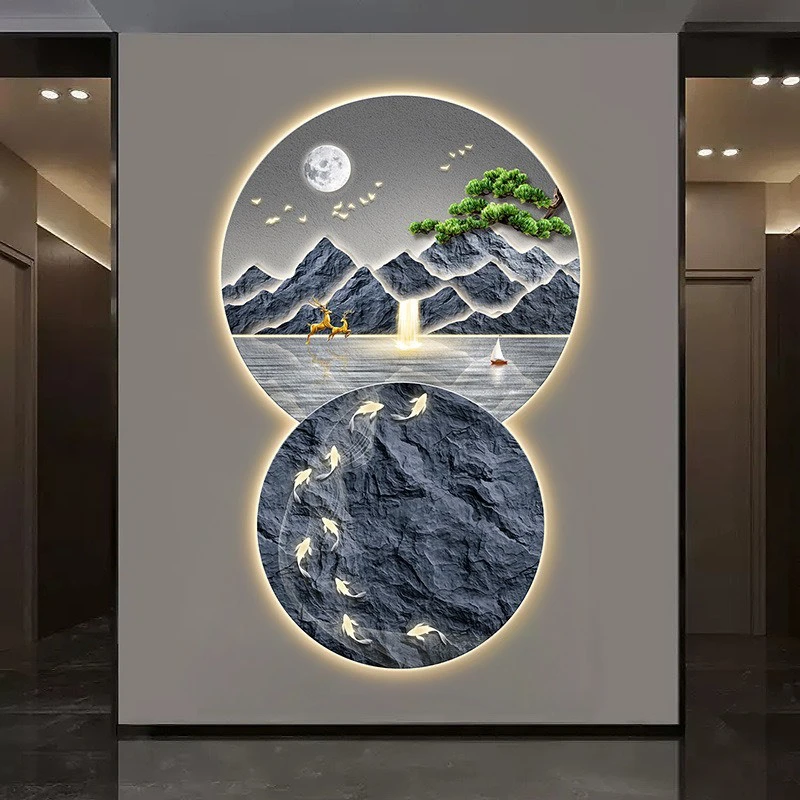 tranh LED 3D đính đá ở Hải Dương