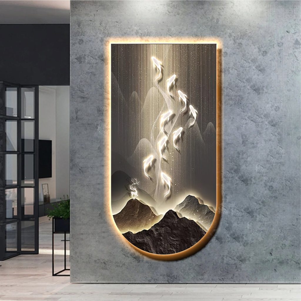 tranh LED 3D đính đá Nghệ An