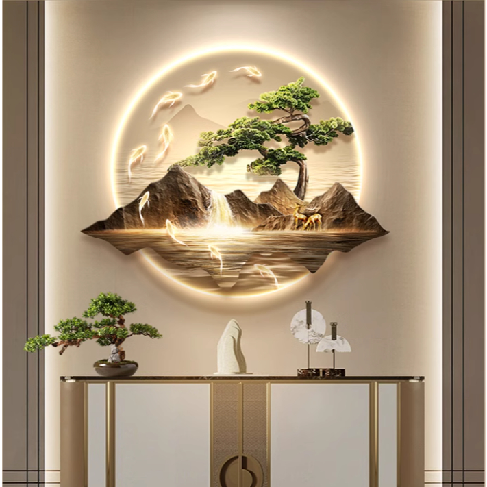 tranh LED 3D đính đá ở Hài Phòng