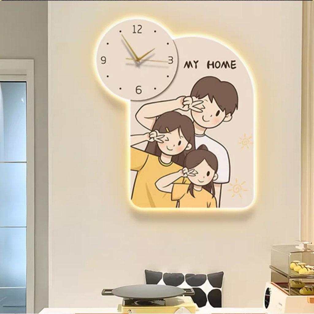 Tranh LED 3D đồng hồ Gia Lai