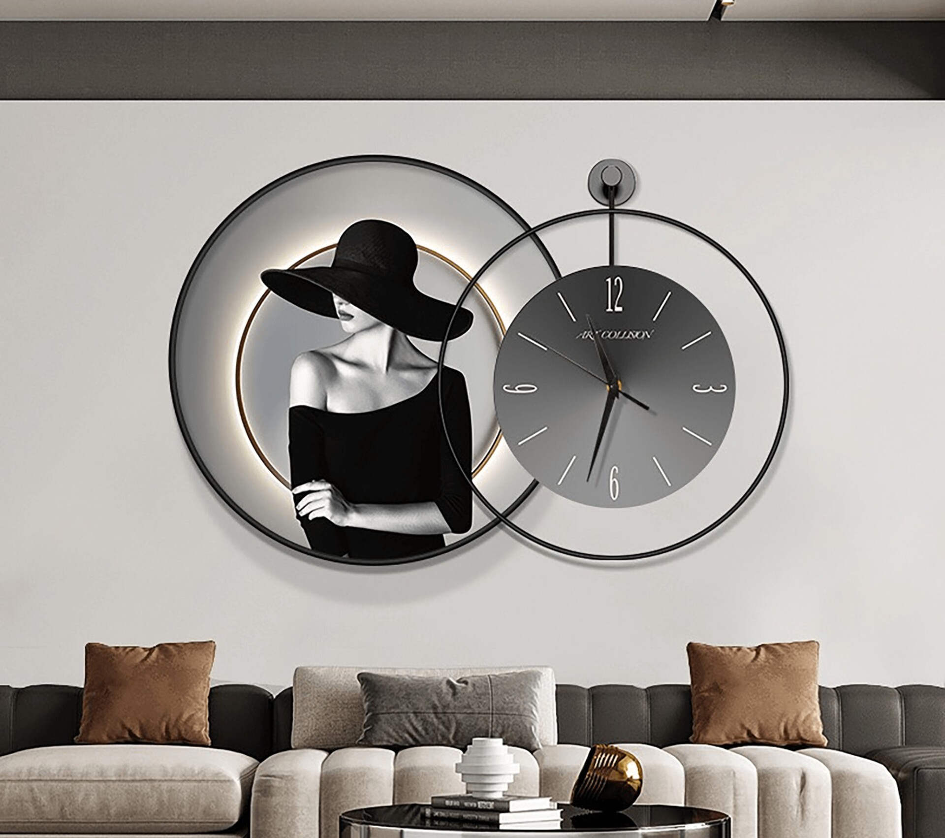 tranh LED 3D đồng hồ ở Bình Dương