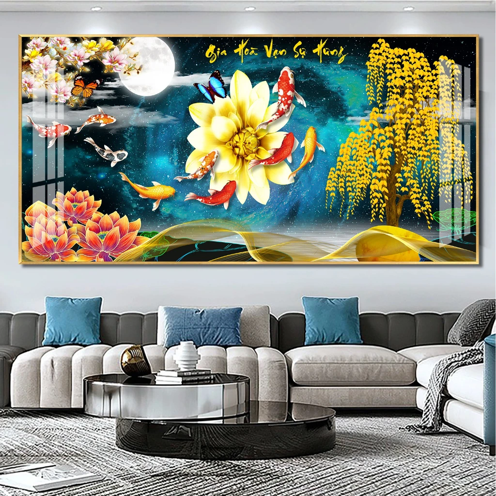 tranh tráng gương đính đá TP HCM