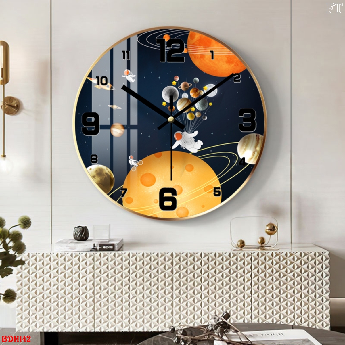 BDH142 - Đồng Hồ Tranh Tráng Gương Quảng Ngãi