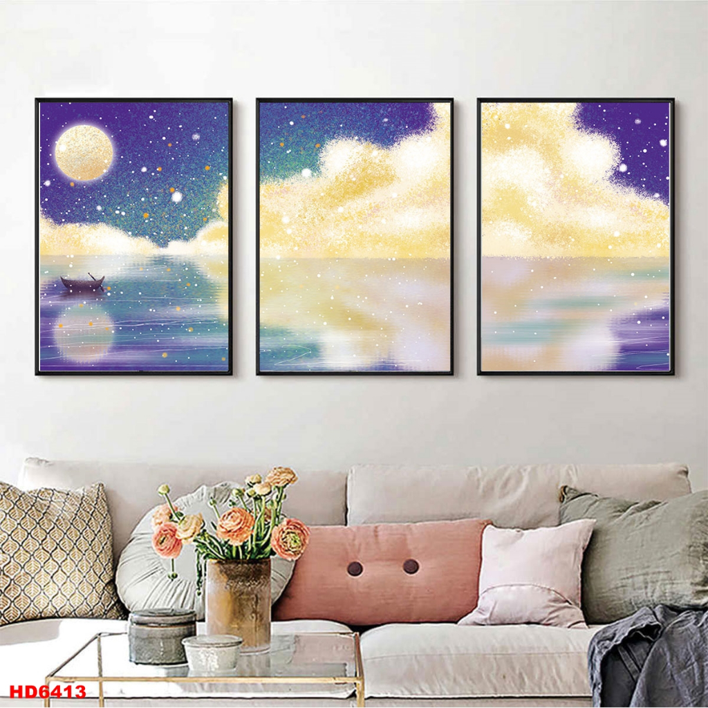 TRANH CANVAS CÓ VIỀN ĐÀ NẴNG CHO PHÒNG NGỦ 4 Tranh Canvas có viền Đà Nẵng cho phòng ngủ