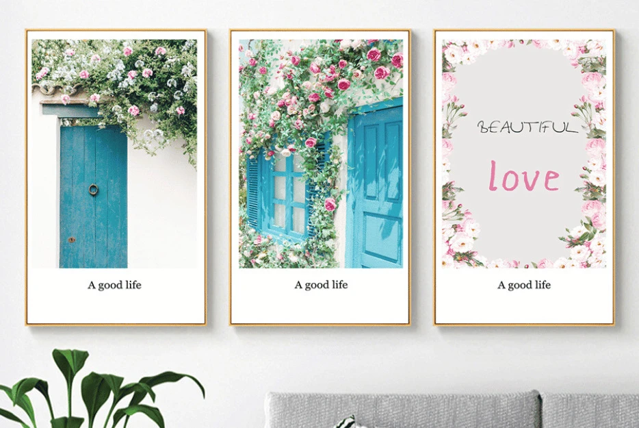 Mẫu tranh canvas cho khách sạn ở Bình Dương thu hút nhất 2024! 2 Tranh canvas cho khách sạn chủ đề hoa lá tại Bình Dương