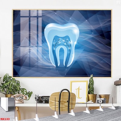 Tranh đèn LED phòng khám răng hiện đại cho nha khoa