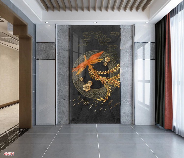 tranh tráng gương ốp tường Hà Tĩnh theo yêu cầu