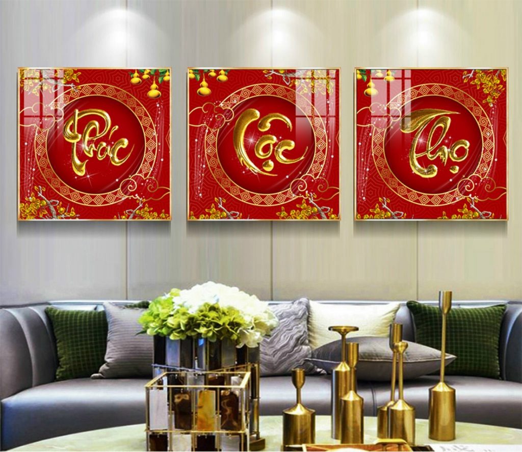 tranh tráng gương phúc lộc thọ ở Đà Nẵng