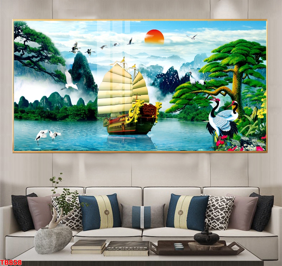 tranh trang guong thuan buom xuoi gio dak nong ohadecor 3 - Tranh Tráng Gương Thuận Buồm Xuôi Gió Đắk Nông