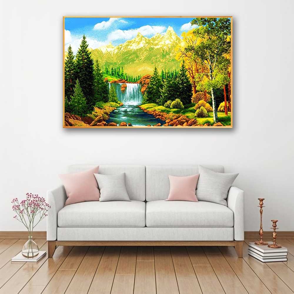 tranh canvas phong cảnh cho tiệm xăm 
