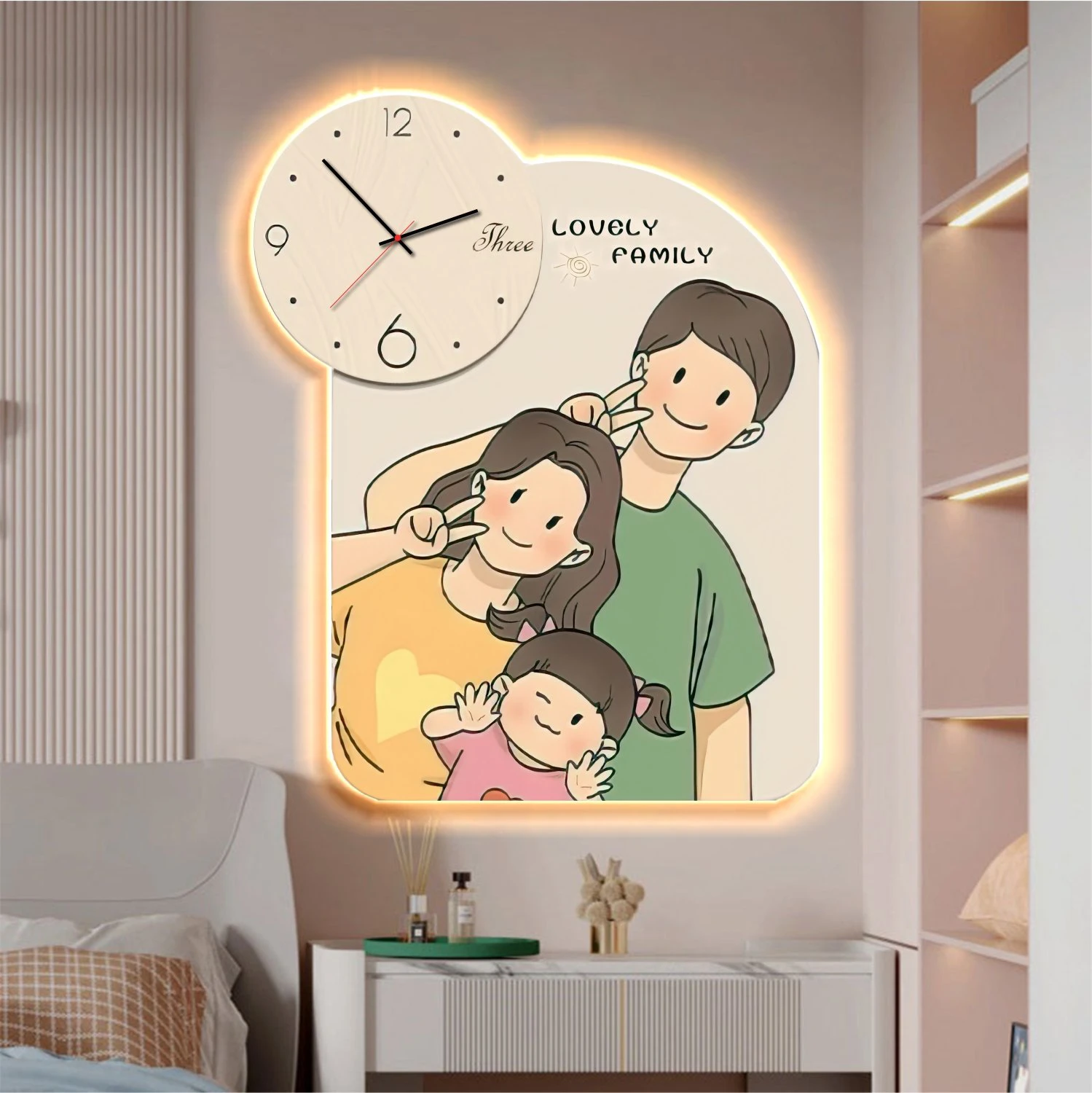 Tranh đèn LED ảnh gia đình ở Quy Nhơn