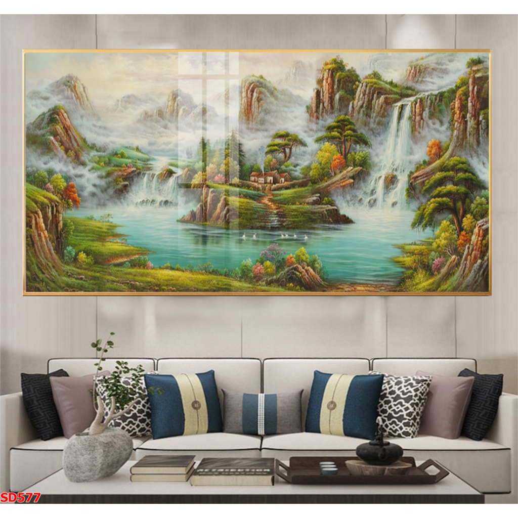 tranh phuc loc tho o sai gon 8 - So sánh tranh tráng gương và tranh canvas ở Đà Nẵng