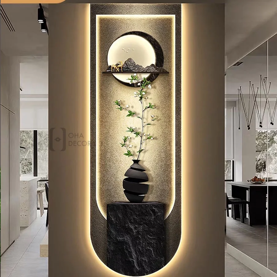 SKU 0404 2 2 - Tranh Treo Tường Led Cắt 3D Cửu Ngư