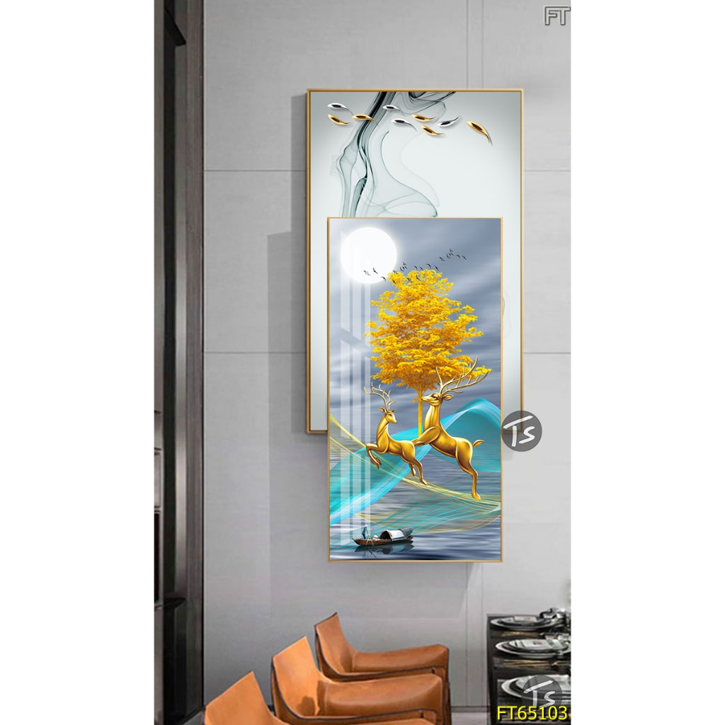 Tranh Trang Guong Long Ghep Phong Canh Nghe Thuat Doc Trang Tri Loi Vao Cau Thang OHA Decor 3 - MUA TRANH LỒNG GHÉP Ở QUẢNG NAM