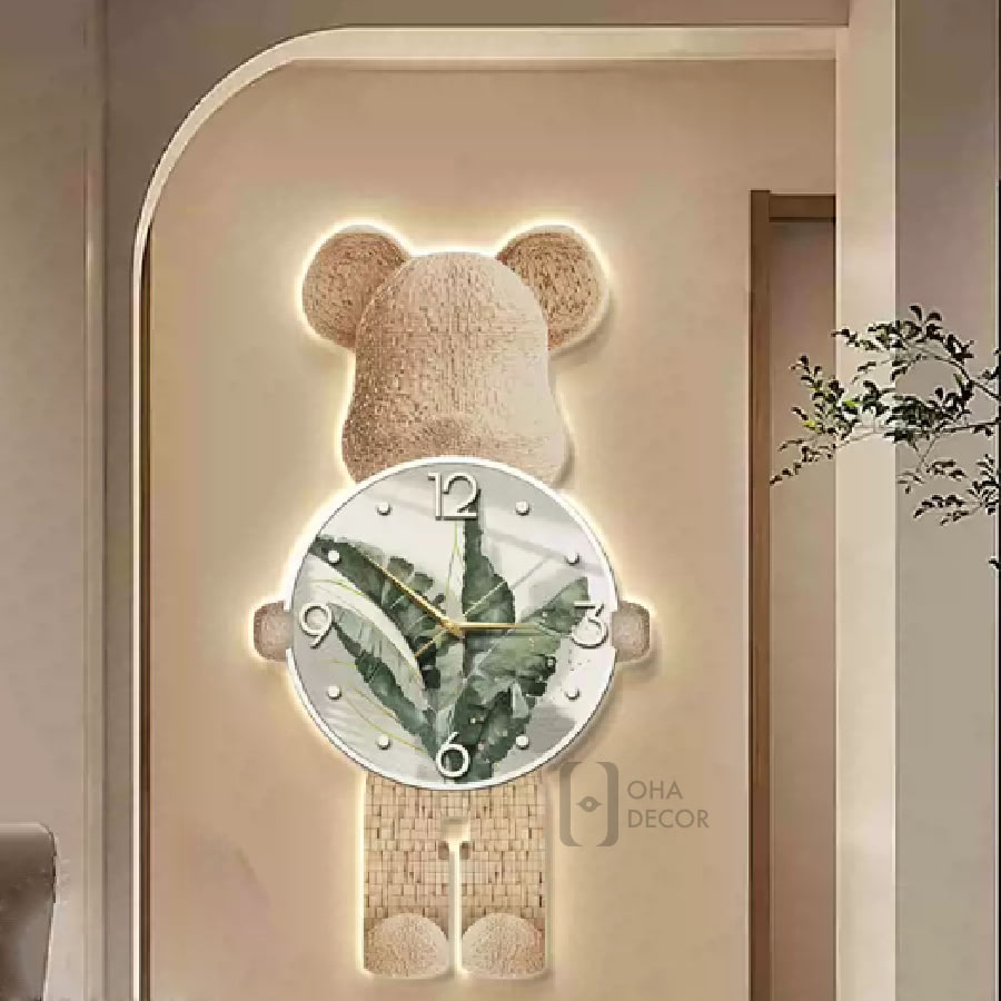 Tranh trang guong 3d led gau bearbrick ohadecor 4 4 - Tranh Tráng Gương 3D Led Gấu BearBrick
