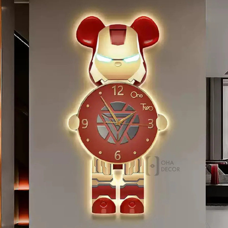 Tranh trang guong 3d led gau bearbrick ohadecor 5 4 - Tranh Tráng Gương 3D Led Gấu BearBrick