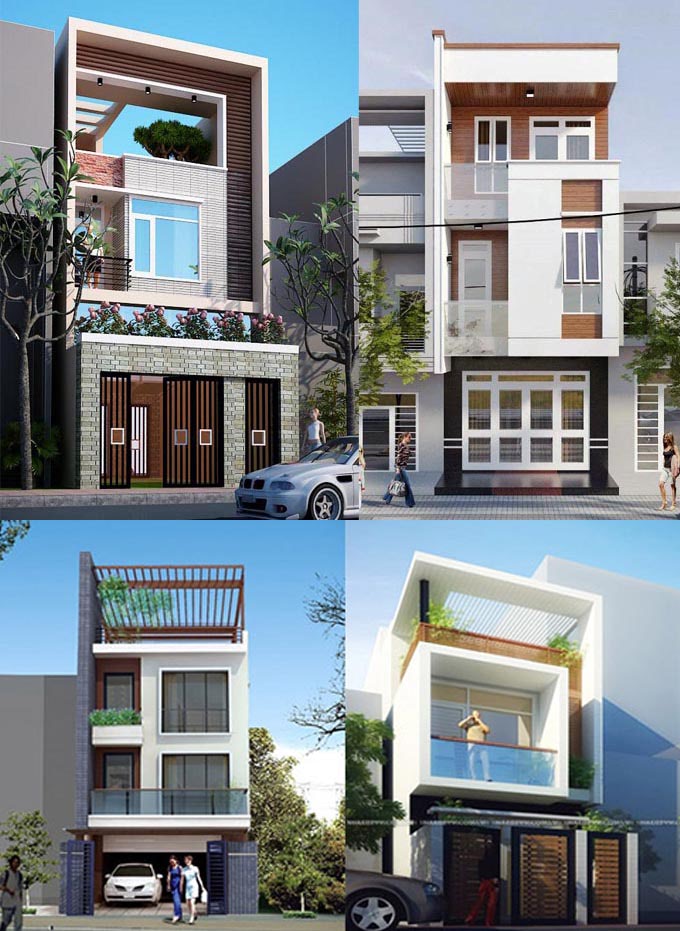 thiet ke nha pho 2 tang gia re 4 1 - Bộ sưu tập mẫu thiết kế nhà phố 2 tầng giá rẻ đẹp nhất 2019