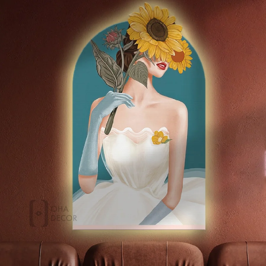 tranh trang guong 3d led co gai ohadecor 7 - Tranh Tráng Gương 3D Led Cô Gái