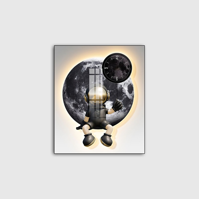 tranh trang guong 3d led phi hanh gia ohadecor 2 5 - Tranh 3D Led Phi Hành Gia Và Mặt Trăng