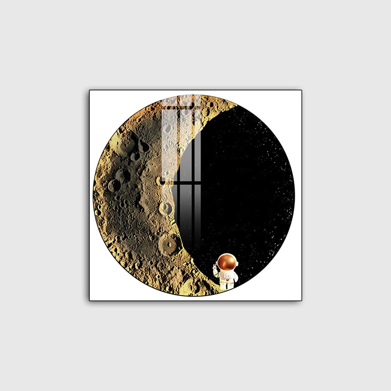 tranh trang guong 3d led phi hanh gia ohadecor 3 5 - Tranh 3D Led Phi Hành Gia Và Mặt Trăng