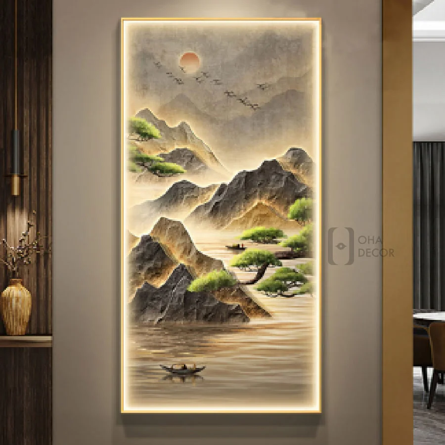 主图 02 2 3 - Tranh Treo Tường Phong Cảnh 3D Led