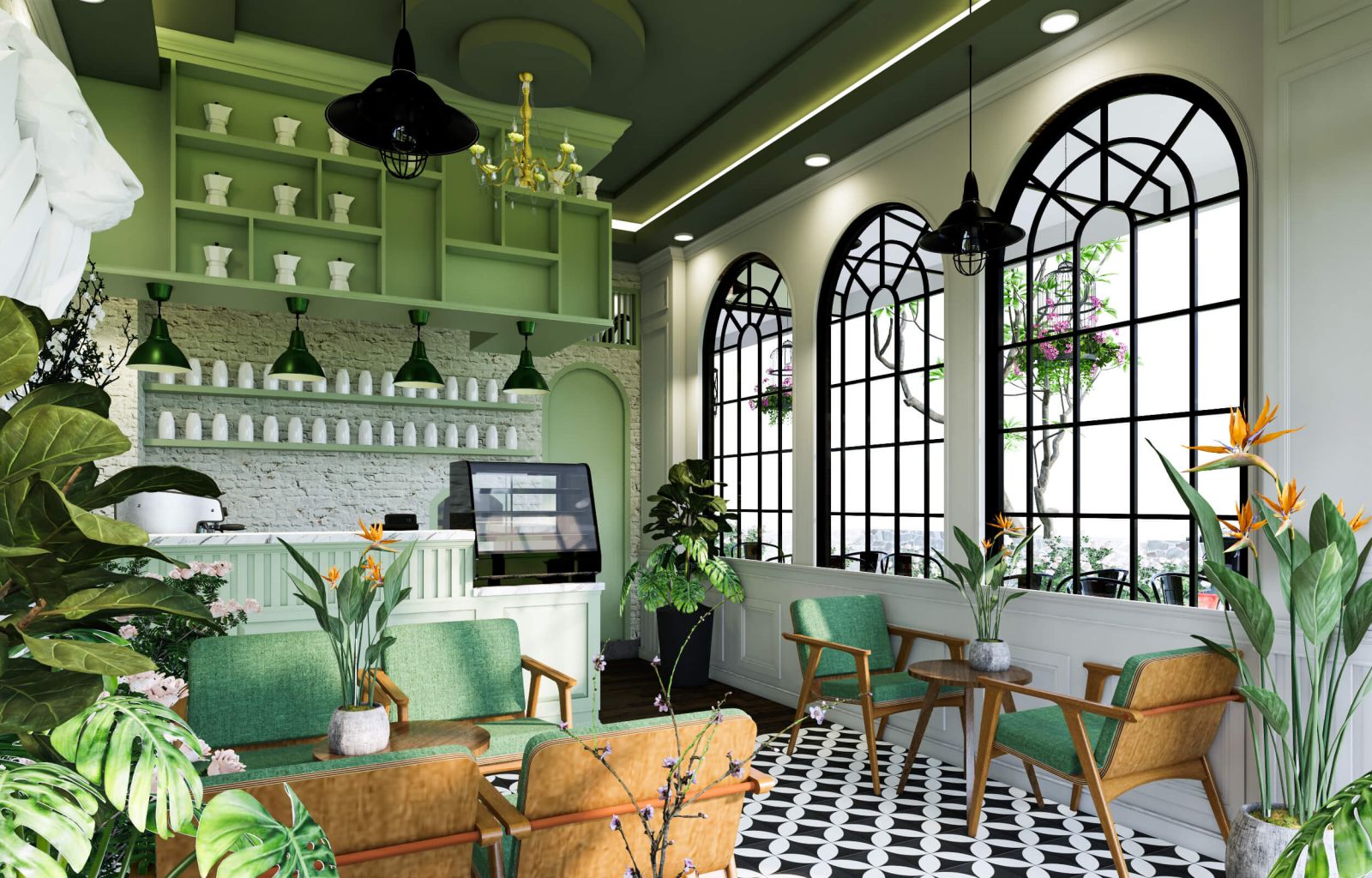 tiệm trà sữa châu Âu 100m2 chỉ 120 triệu ở Bình Dương
