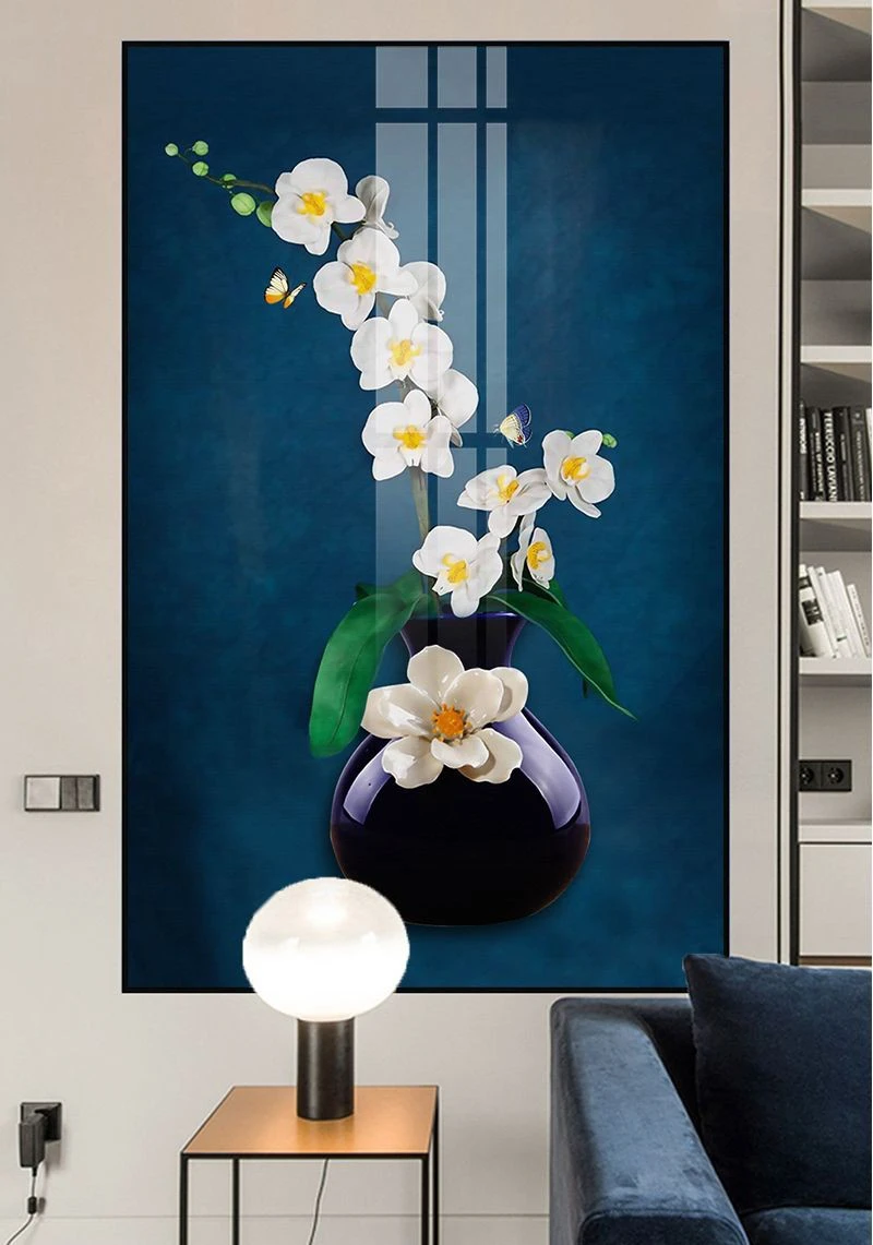 Tranh tráng gương hoa lan ở Bình Dương