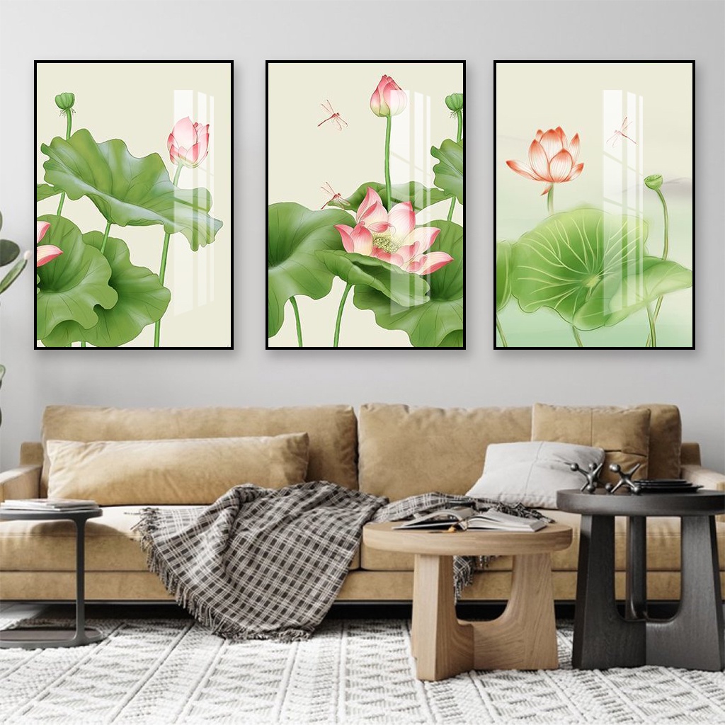 tranh tráng gương hoa nở trên mặt nước ở Đồng Nai