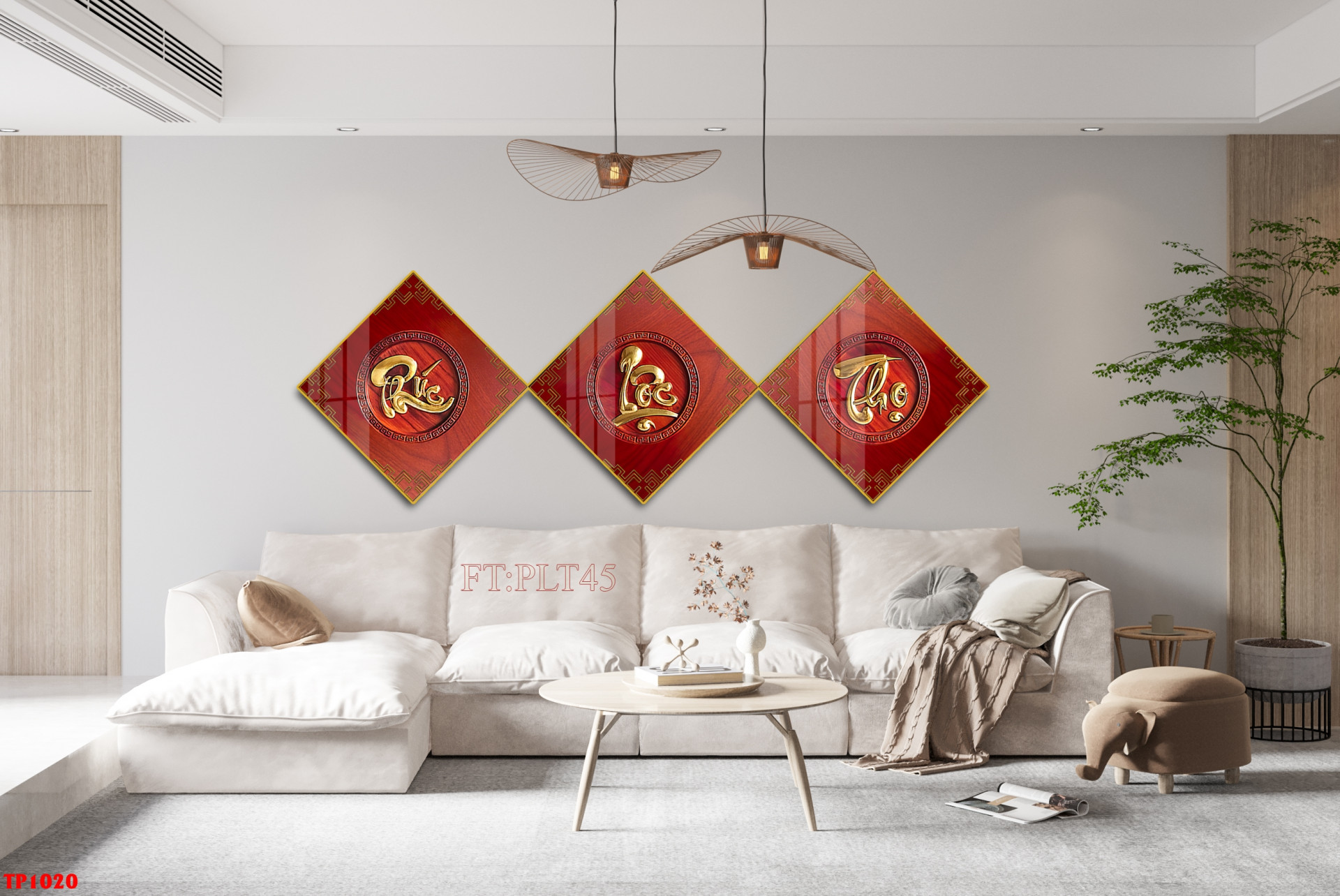 Tranh Tráng Gương Phúc Lộc Thọ Ở Đà Nẵng