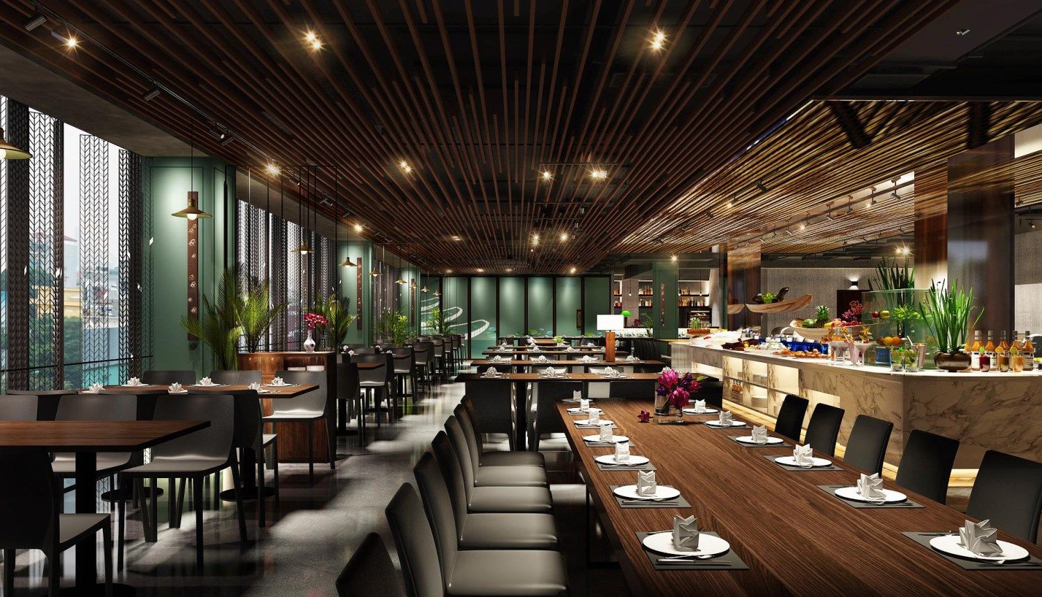 10+ Mẫu Quán buffet tại Hải Phòng chỉ 150 triệu Mới nhất 2026 6 thiet ke quan buffet2
