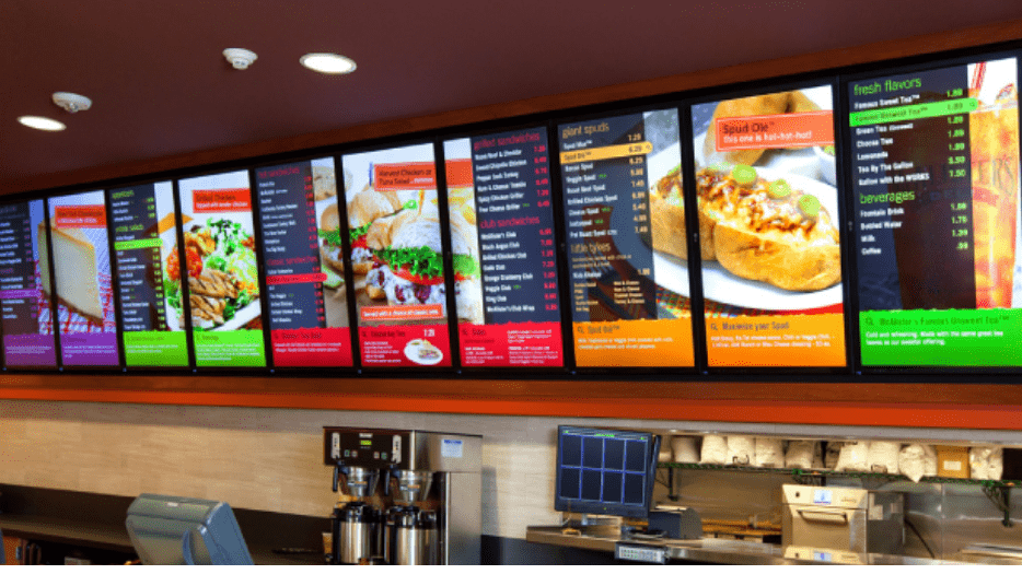 Menu tranh điện cho nhà hàng tại quận Ngũ Hành Sơn