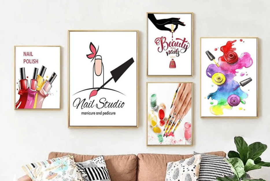 TRANH CANVAS CHO TIỆM NAIL TẠI ĐÀ NẴNG HOT NHẤT 2024 7 Tranh canvas cho tiệm nail tại Ngũ Hành Sơn