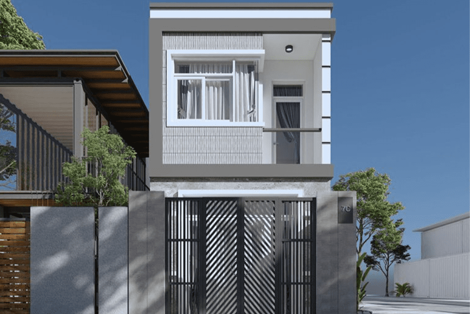 ĐƠN VỊ THIẾT KẾ NHÀ 5x20m TẠI ĐÀ NẴNG UY TÍN 2 Mẫu thiết kế nhà 5x20m tại Hòa Khánh