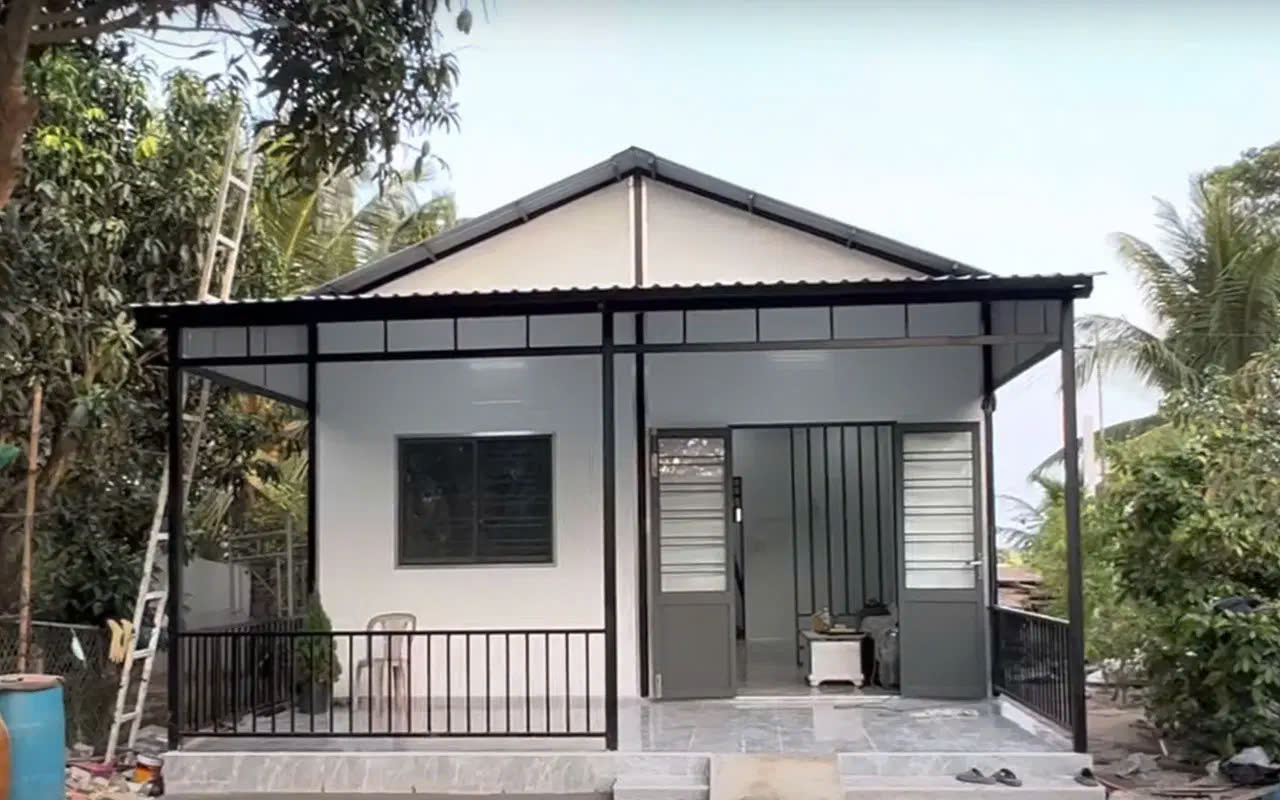 MẪU NHÀ THÉP TIỀN CHẾ 100 TRIỆU TẠI HUẾ 1 MẪU NHÀ THÉP TIỀN CHẾ 100 TRIỆU TẠI HUẾ