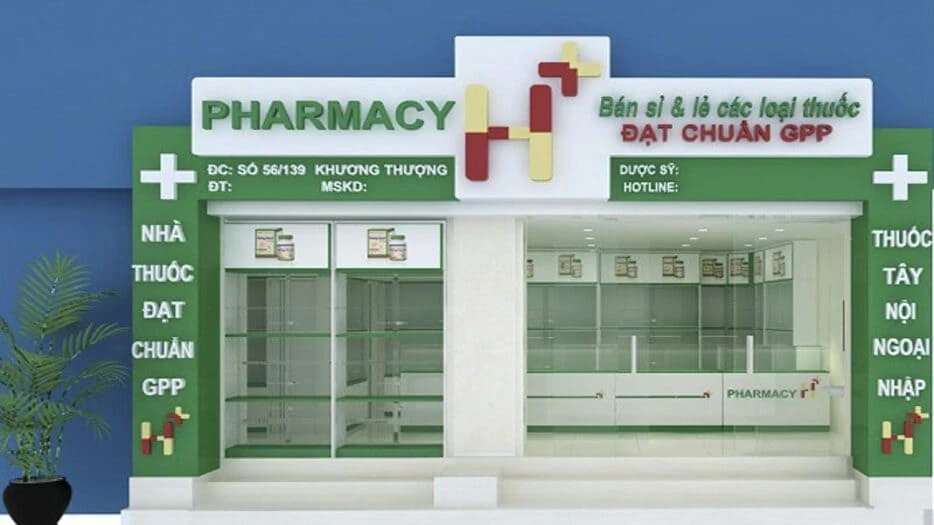 Đơn vị thi công nhà thuốc tiền chế giá rẻ tại Đà Nẵng uy tín! 3 thi cong quay thuoc tien che o da nang