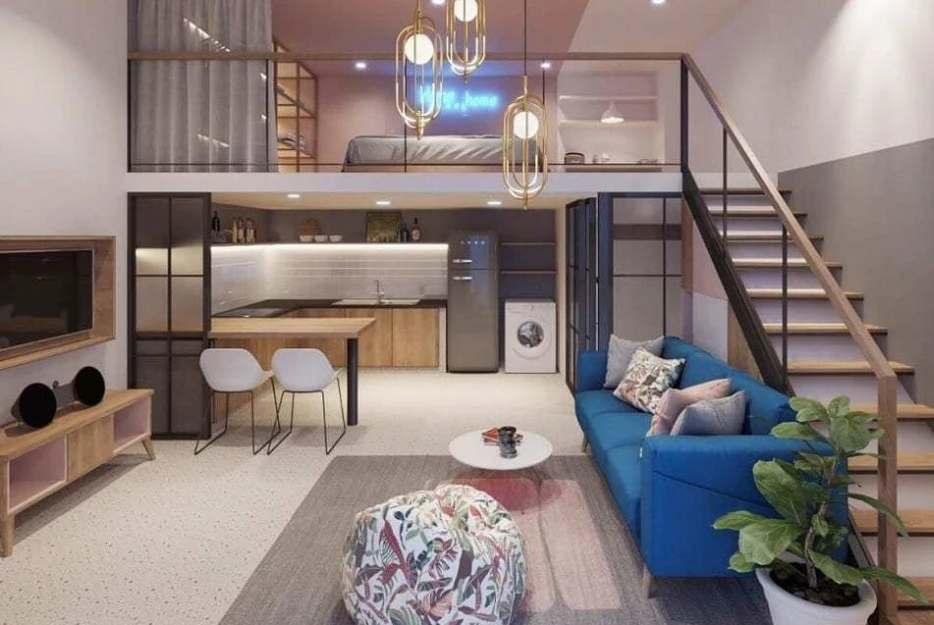 Thiết kế nhà cấp 4 gác lửng giá rẻ tại Hải Châu