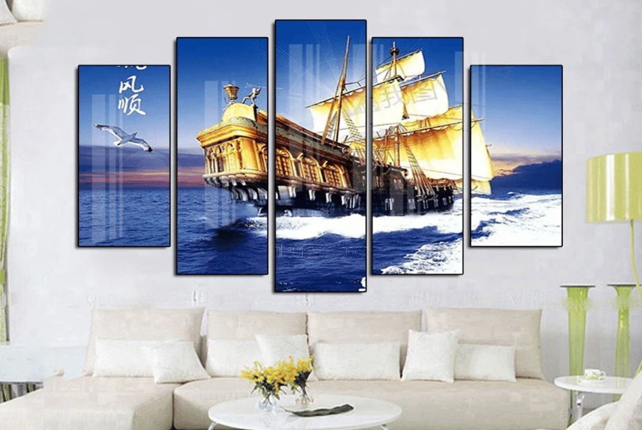 Tranh canvas trang trí phòng ngủ thuận buồm xuôi gió