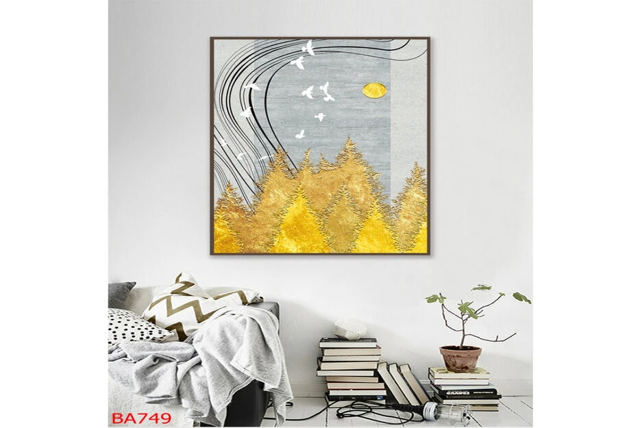 Tranh canvas phong cảnh trang trí quán pizza tại Đà Nẵng theo chủ đề phong cảnh