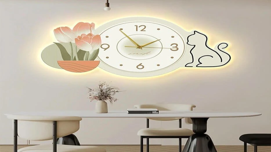 Mẫu tranh đèn led con mèo ôm đồng hồ tại Đà Nẵng HOT nhất 2024 1 tranh đèn led con mèo ôm đồng hồ tại Đà Nẵng