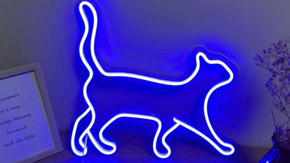 Tranh đèn led neon tại Đà Nẵng mới nhất hiện nay 2024 3 tranh đèn led neon con mèo tại quận hải châu