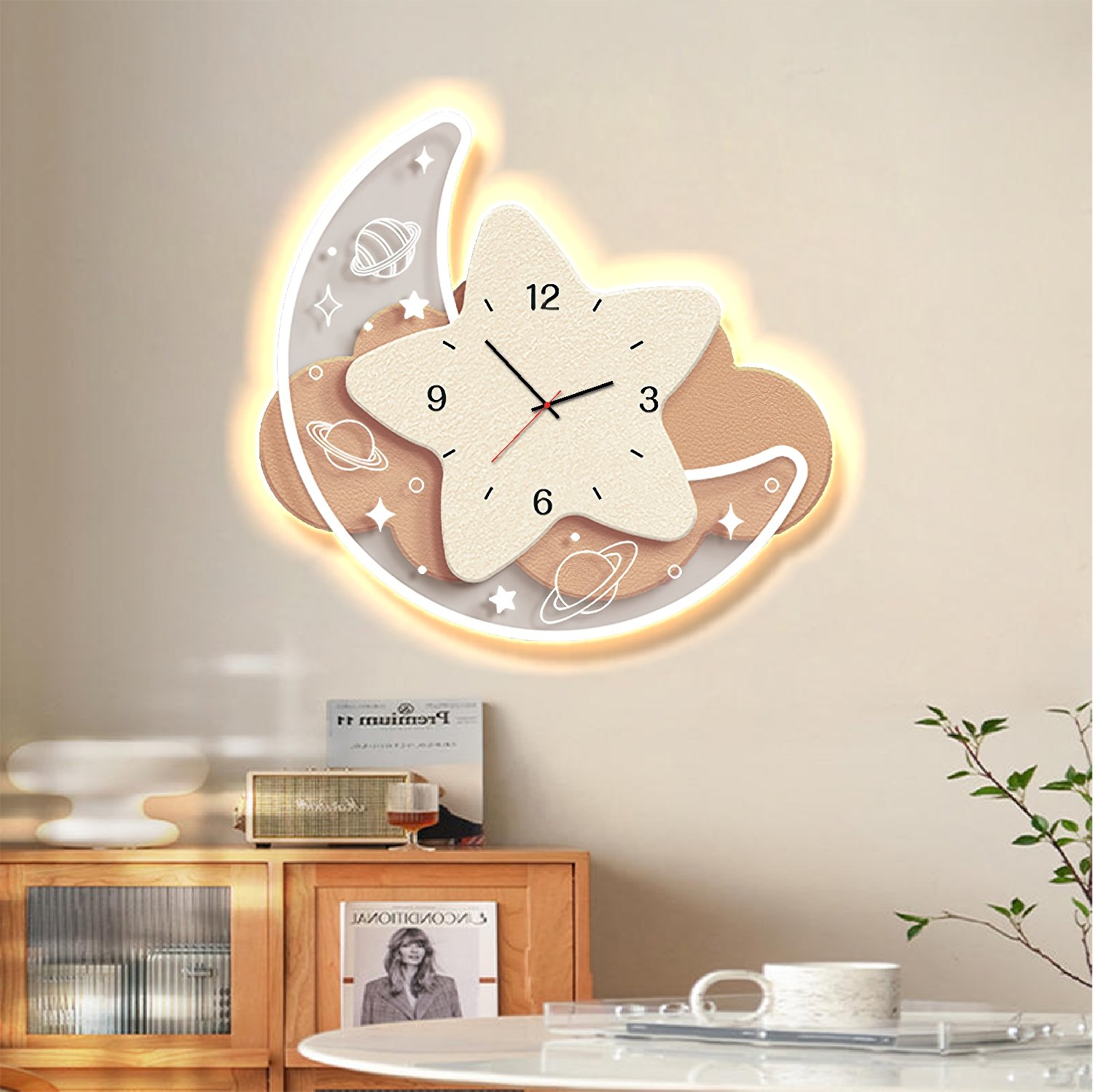 Tranh đèn led đồng hồ ngôi sao lấp lánh tại Đà Nẵng 