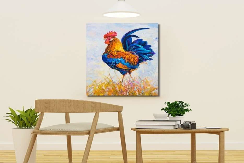 Mẫu tranh gà trống phong thủy tại Đà Nẵng 2 Tranh Gà Trống Phong Thủy Có Ý Nghĩa Gì Đối Với Nhà Ở?