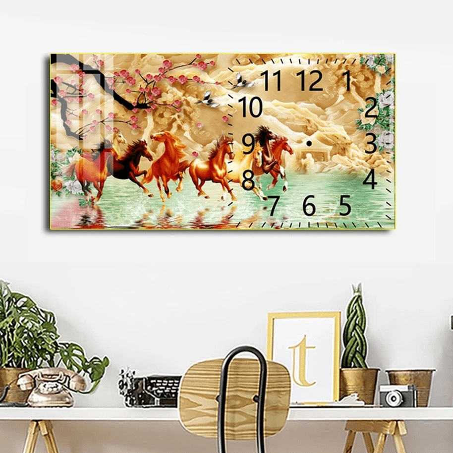 Tranh Đồng Hồ Mã Đáo Thành Công Phong Thuỷ (6) Tranh Đồng Hồ Mã Đáo Thành Công Phong Thuỷ