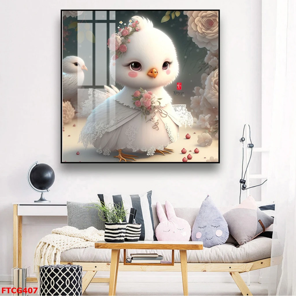 Tranh Tráng Gương 12 Con Giáp Mặc Váy (2) Tranh Tráng Gương 12 Con Giáp Mặc Váy