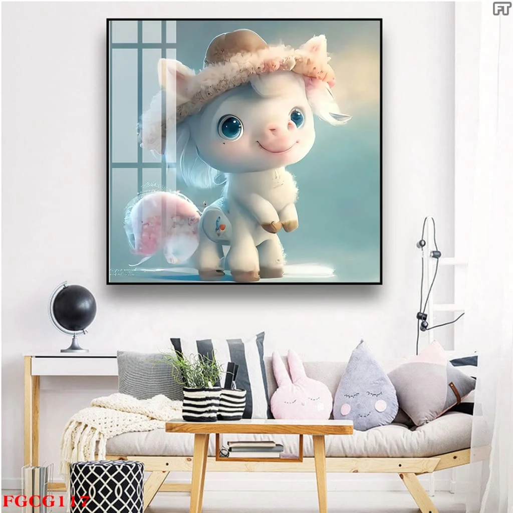 Tranh Tráng Gương 12 Con Giáp Xu Hướng Trung Hoa Độc Đáo Phòng Khách/ Phòng Ngủ/ Quà Tặng